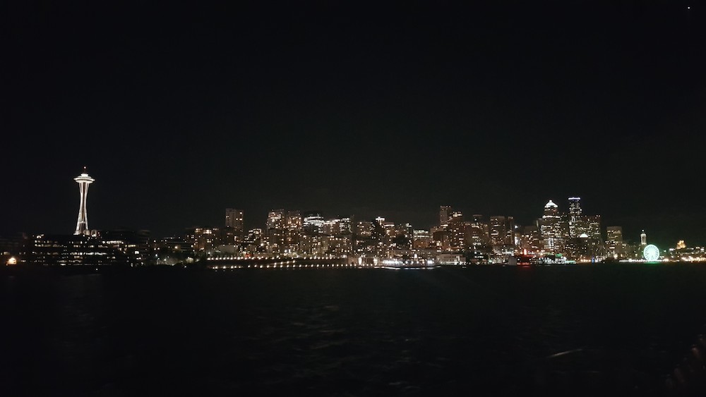 Seattle skyline from a cruise