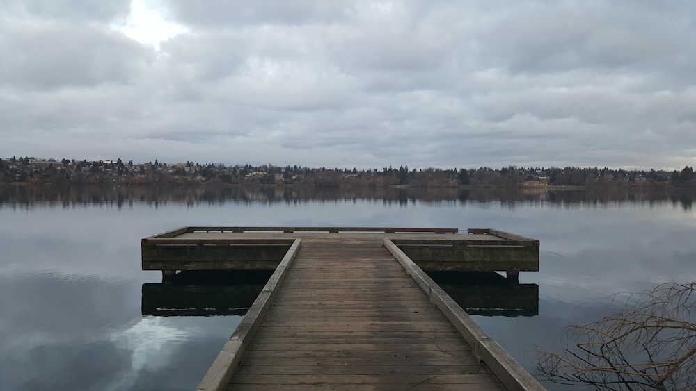 Running around Green Lake