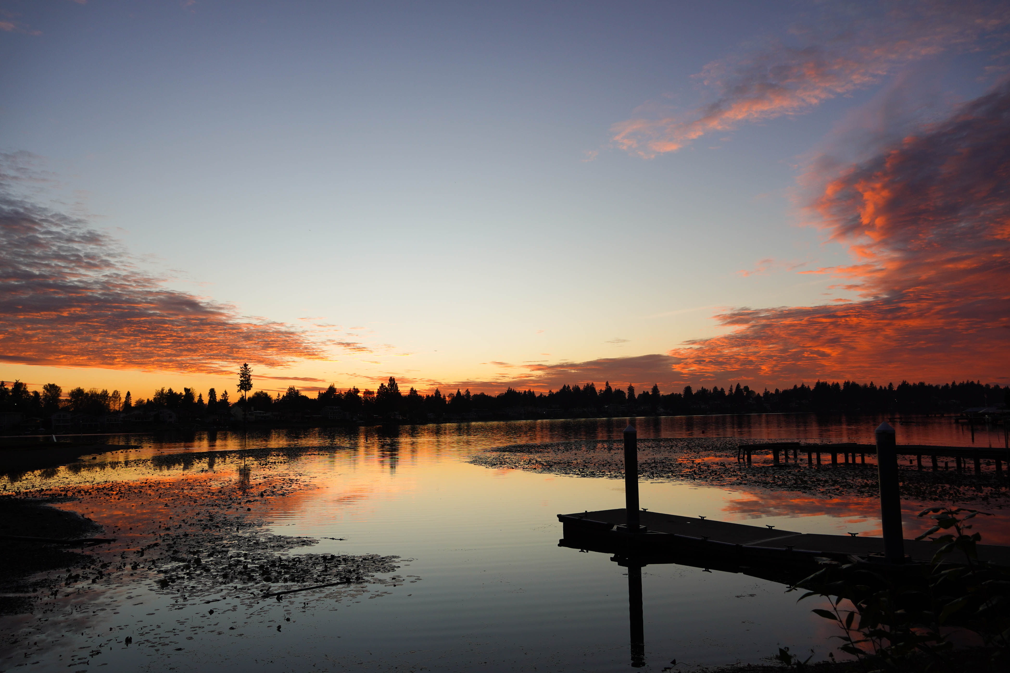 lake sunset