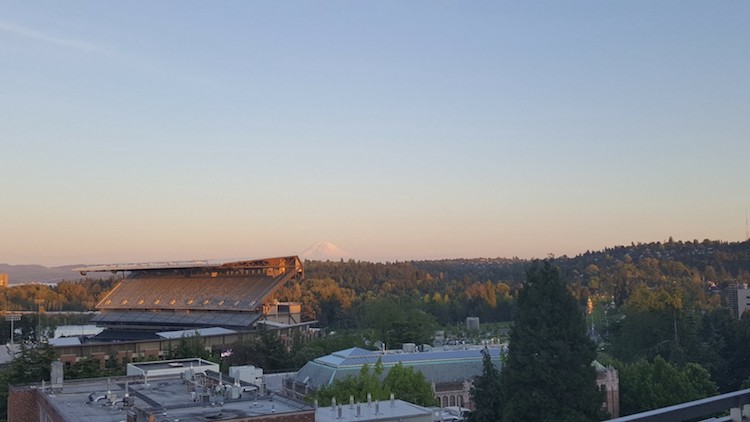 The sunset on my UW CSE career, taken from the Paul G. Allen building’s balcony.